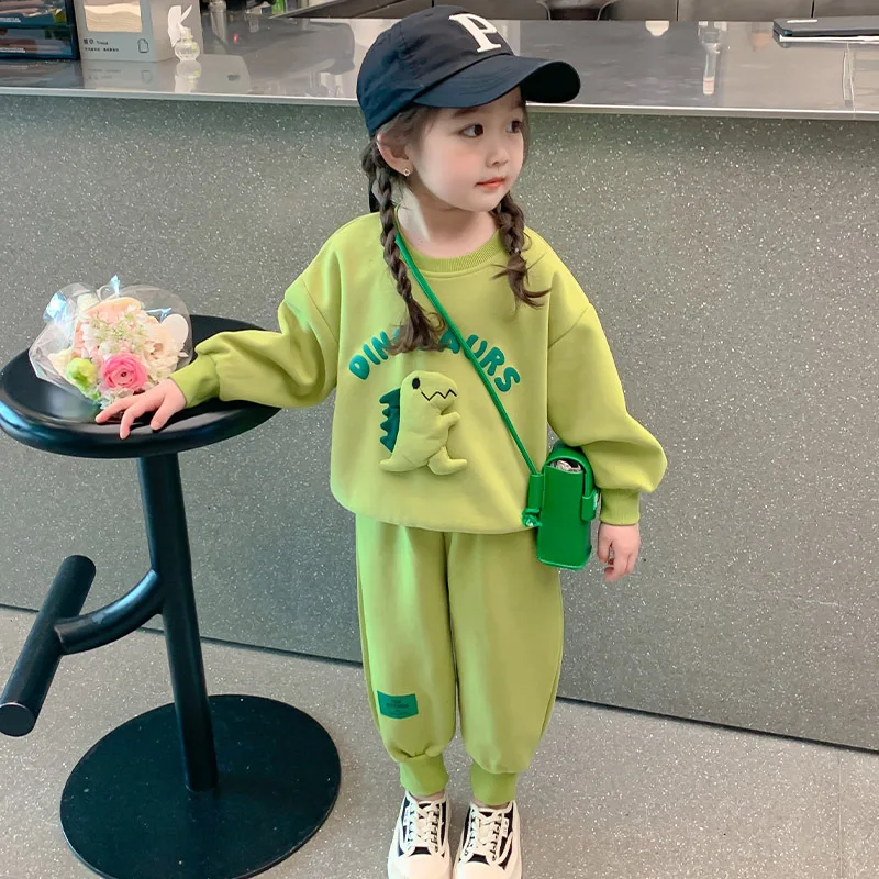 Spring Autumn Sportswear Girls Clothing Set Cartoon Dinosaur Toddler Kids Tracksuit Kids Boys Sets Outfit Hoodies and Pants
Spring Autumn Sportswear Girls Clothing Set Cartoon Dinosaur Toddler Kids Tracksuit Kids Boys Sets Outfit Hoodies and Pants