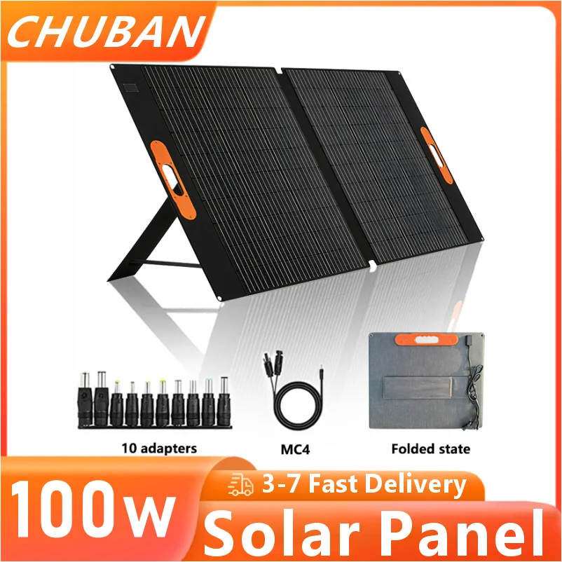 Солнечная панель CHUBAN 100 Вт, складная, с эффективностью ячеек 80%, IP68, покрытие ETFE, с регулируемыми опорами для дома, автофургона, кемпинга
Солнечная панель CHUBAN 100 Вт, складная, с эффективностью ячеек 80%, IP68, покрытие ETFE, с регулируемыми опорами для дома, автофургона, кемпинга