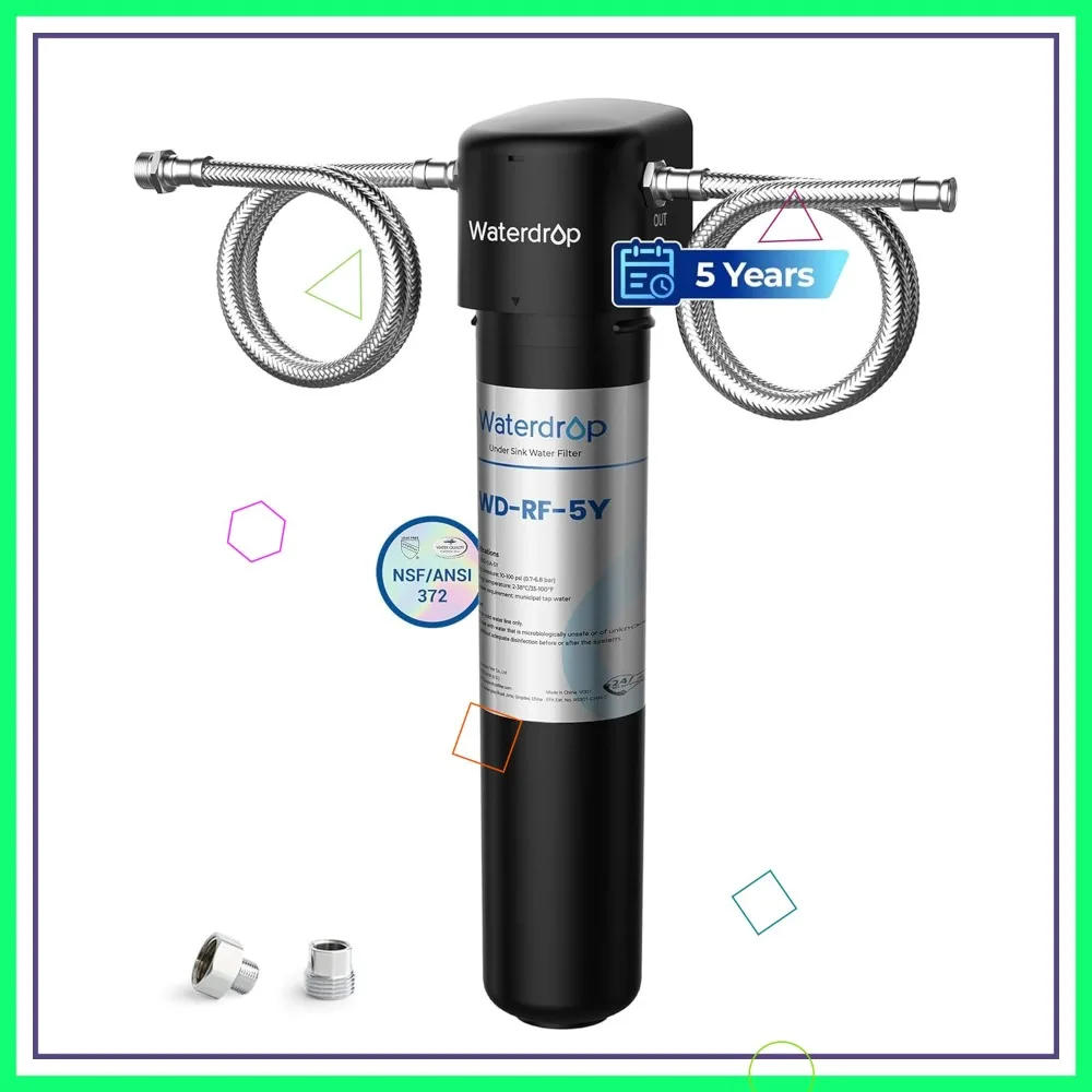 Under Sink Water Filter System, 5-Year Life, Reduces Lead & Chlorine, Direct Connect to Kitchen Faucet
Under Sink Water Filter System, 5-Year Life, Reduces Lead & Chlorine, Direct Connect to Kitchen Faucet