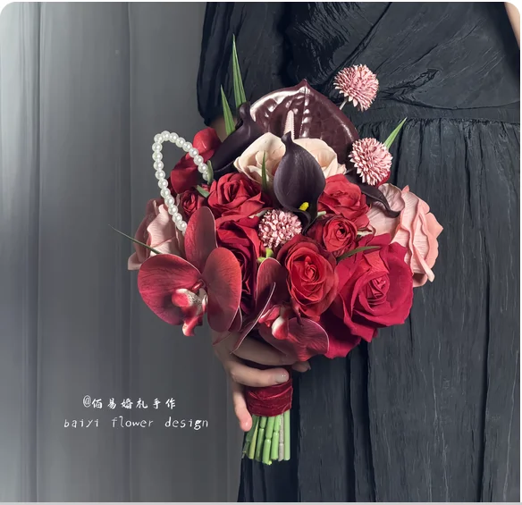 Красный свадебный букет невесты своими руками, свадебный ручной цветок, водопад, воротник, сертификат, имитация цветка, горячий лучший друг, помолвка
Красный свадебный букет невесты своими руками, свадебный ручной цветок, водопад, воротник, сертификат, имитация цветка, горячий лучший друг, помолвка