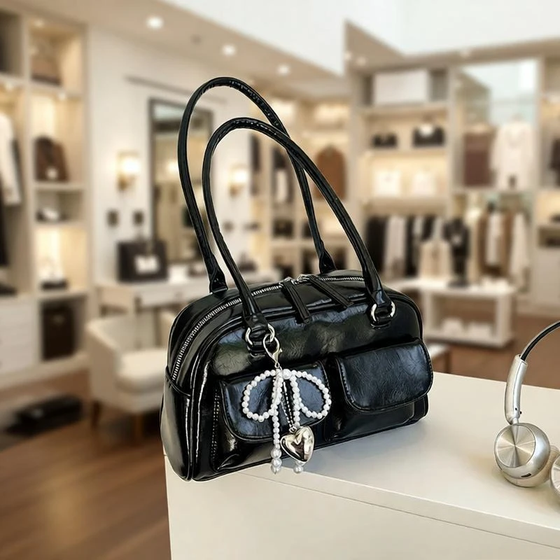 2026 Brand Autumn New Versatile Women's Handbags PU Beading Bow Exquisite Shoulder Bags Solid Color Fashion Women's Bags
2026 Brand Autumn New Versatile Women's Handbags PU Beading Bow Exquisite Shoulder Bags Solid Color Fashion Women's Bags