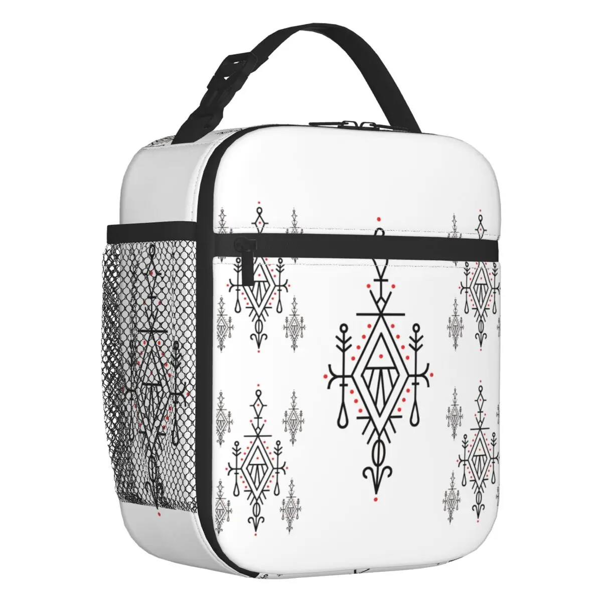 Amazigh Kabyle Pattern Thermal Insulated Lunch Bag Geometric Traditional Resuable Lunch Container for Outdoor Camping Food Box
Amazigh Kabyle Pattern Thermal Insulated Lunch Bag Geometric Traditional Resuable Lunch Container for Outdoor Camping Food Box