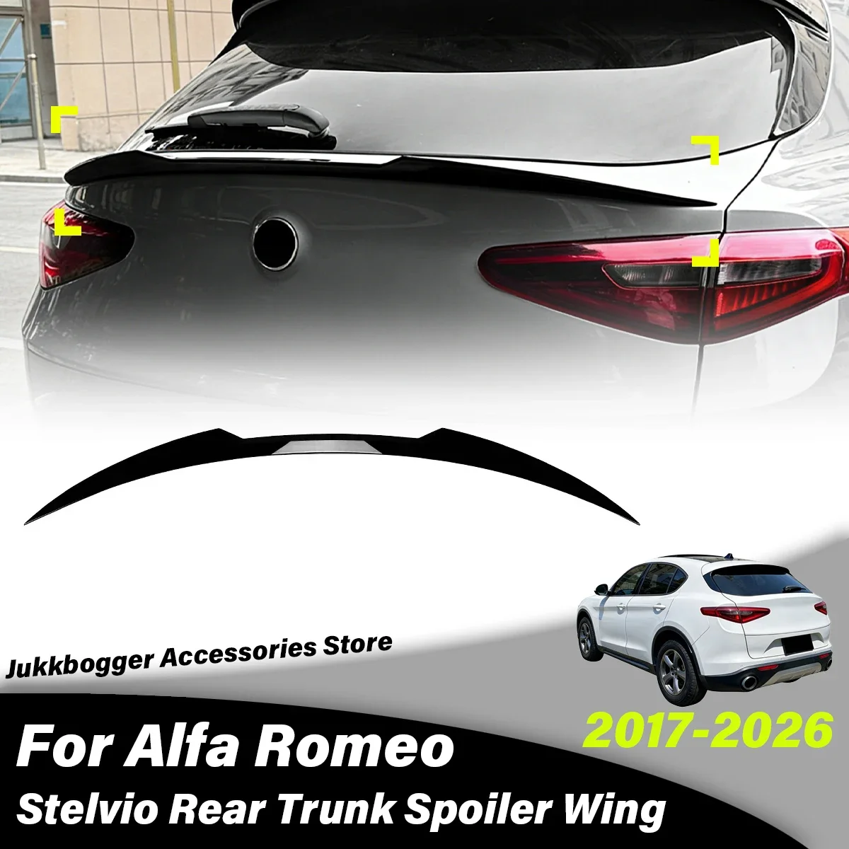 For Alfa Romeo Stelvio 2017 2018 2019 2020 2021 2022 2023 2024 2025 2026 Car Rear Trunk Spoiler Wing Decoration Accessories
For Alfa Romeo Stelvio 2017 2018 2019 2020 2021 2022 2023 2024 2025 2026 Car Rear Trunk Spoiler Wing Decoration Accessories