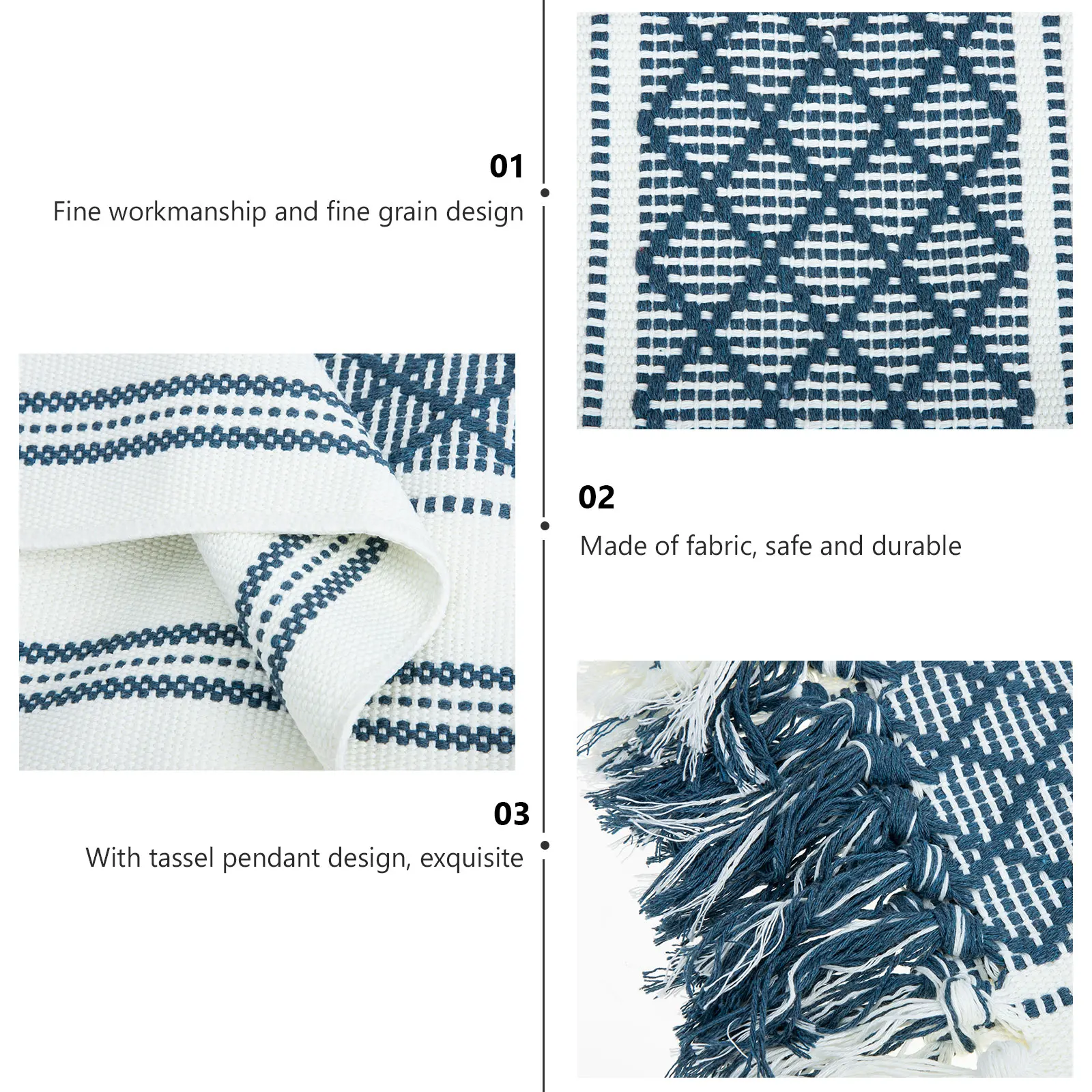 Cotton Yarn Table Runner Elegant Wear-Resistant Decorative For Party Wedding Home Dining Table Decorreusable Tablecloth 
Cotton Yarn Table Runner Elegant Wear-Resistant Decorative For Party Wedding Home Dining Table Decorreusable Tablecloth
