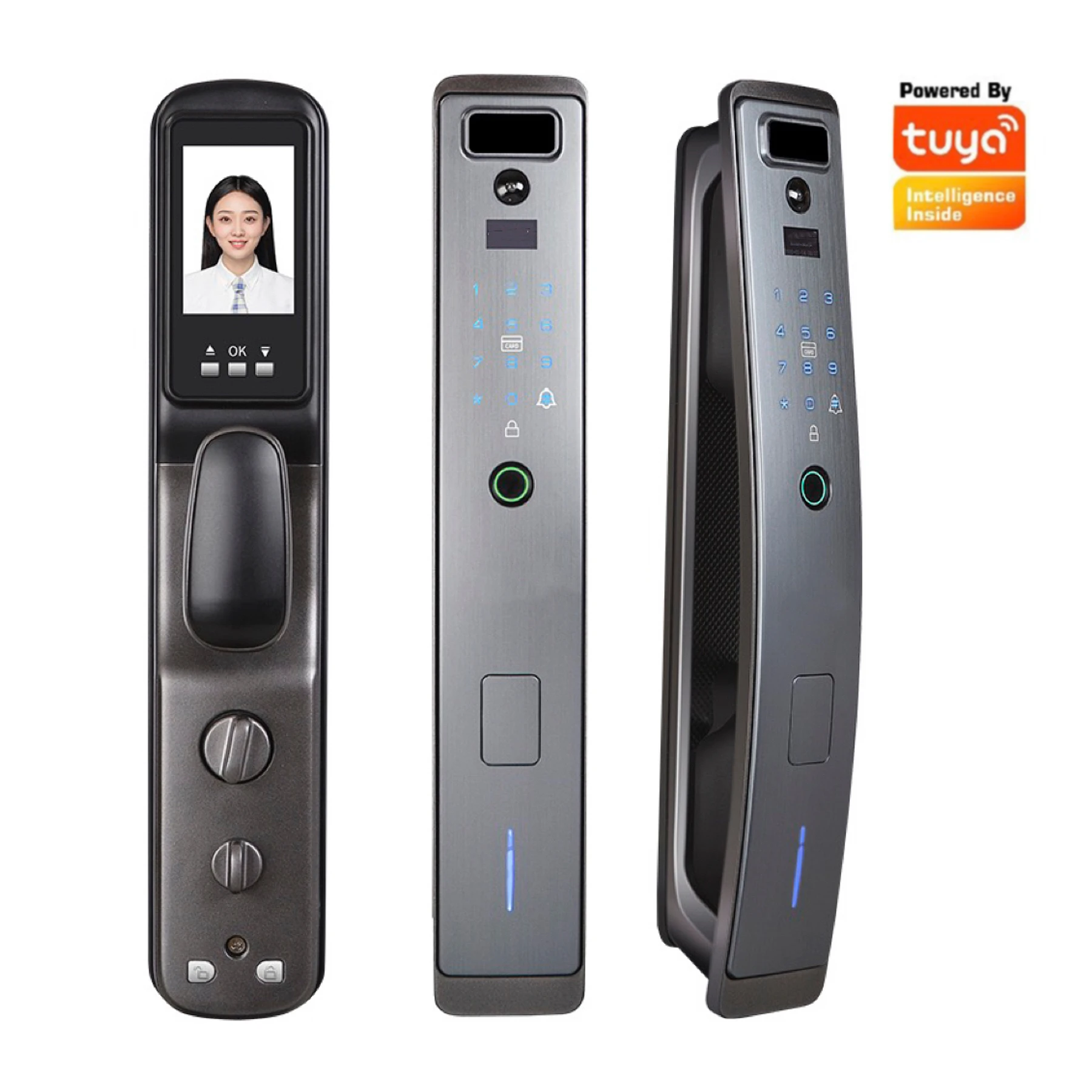 Smart Door Lock, with Waterproof and Fingerprint Unlocking Function, Built-in WIFI and Smart Applications
Smart Door Lock, with Waterproof and Fingerprint Unlocking Function, Built-in WIFI and Smart Applications