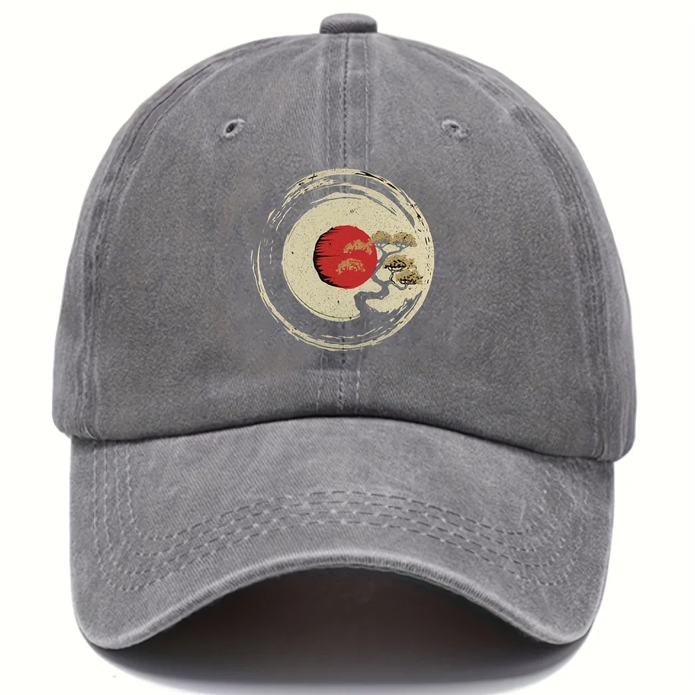 Vintage Washed Cotton Baseball Cap with Japanese Print - Casual Outdoor Sports Hat, Hand Washable
Vintage Washed Cotton Baseball Cap with Japanese Print - Casual Outdoor Sports Hat, Hand Washable
