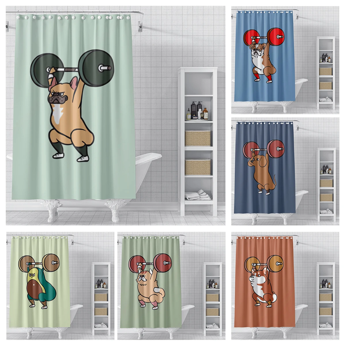 Home shower curtains for bathroom waterproof fabric Modern Nordic style bathroom curtain 180x200 240x180 cute dog funny kawaii
Home shower curtains for bathroom waterproof fabric Modern Nordic style bathroom curtain 180x200 240x180 cute dog funny kawaii