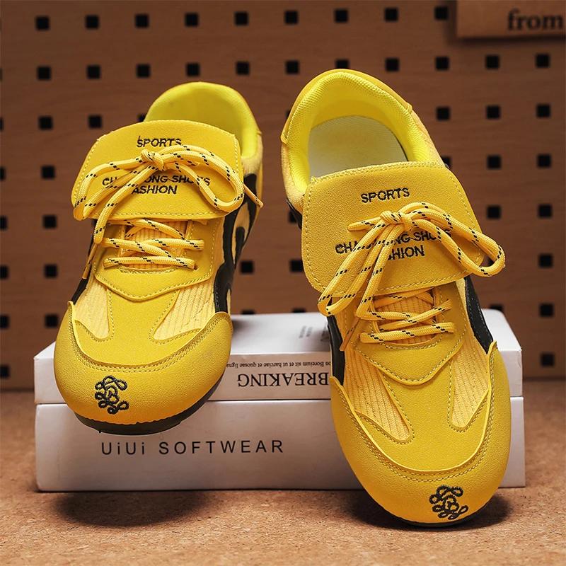Brand Retro Men's Yellow Running Shoes Comfort Flat Casual Sneaker Men Breathable Original Men Canvas Sneakers tenis masculino
Brand Retro Men's Yellow Running Shoes Comfort Flat Casual Sneaker Men Breathable Original Men Canvas Sneakers tenis masculino
