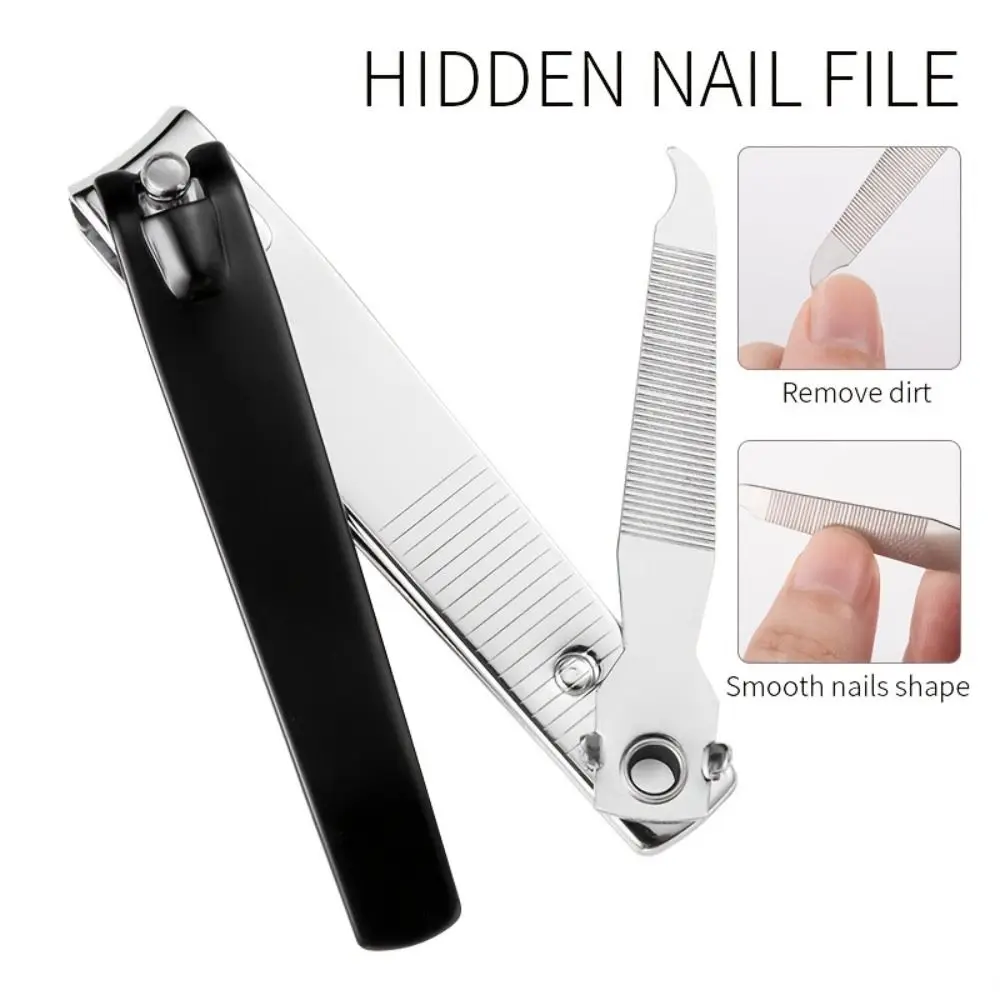 Nail Art Clippers 3 Sizes Nail Nipper Black Stainless Steel Toenail Trimmer with Files Anti-Splash Fingernail Clipper Household
Nail Art Clippers 3 Sizes Nail Nipper Black Stainless Steel Toenail Trimmer with Files Anti-Splash Fingernail Clipper Household