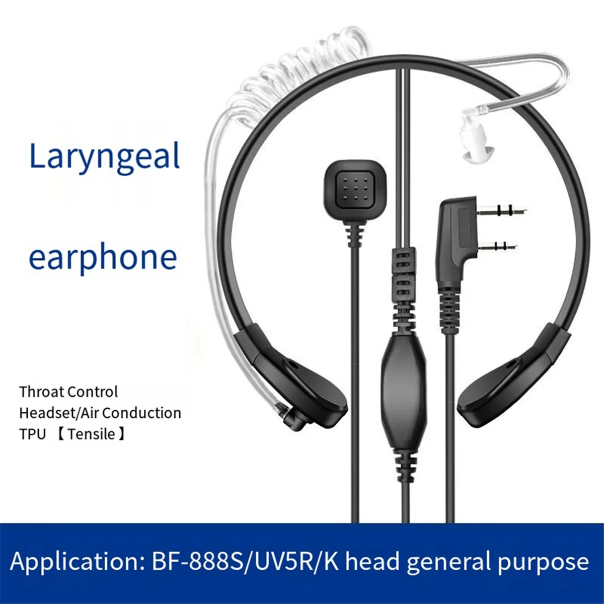 POP-lIntercom Throat Microphone Headset Throat Vibration for Baofeng BF-UV5R 888S 82 Throat-Controlled Air Duct
POP-lIntercom Throat Microphone Headset Throat Vibration for Baofeng BF-UV5R 888S 82 Throat-Controlled Air Duct