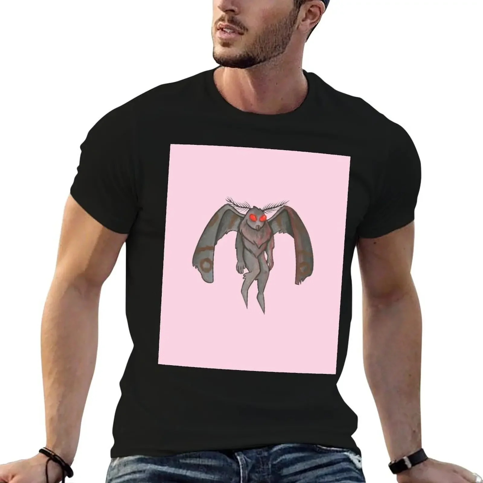 Mothman (pink background) T-Shirt Anime t-shirt T-shirts oversize cute clothes clothes for men
Mothman (pink background) T-Shirt Anime t-shirt T-shirts oversize cute clothes clothes for men