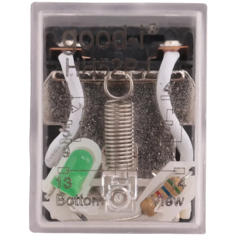 ABAH-6X HH52P Катушка 24 В постоянного тока DPDT 8-контактное электромагнитное силовое реле с основанием DYF08A, черный + прозрачный синий
ABAH-6X HH52P Катушка 24 В постоянного тока DPDT 8-контактное электромагнитное силовое реле с основанием DYF08A, черный + прозрачный синий