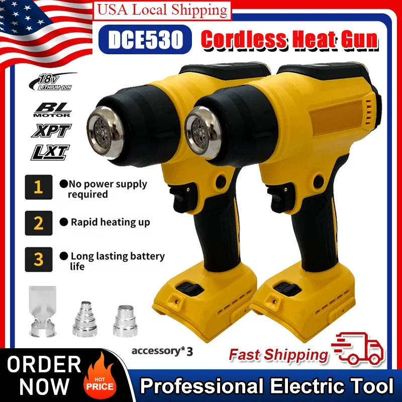 Подходит для Dewalt DCE530, 300 Вт, беспроводной тепловой пистолет, мощный сварочный тепловой вентилятор, инструмент для термоусадочной упаковки для батареи 18 В
Подходит для Dewalt DCE530, 300 Вт, беспроводной тепловой пистолет, мощный сварочный тепловой вентилятор, инструмент для термоусадочной упаковки для батареи 18 В