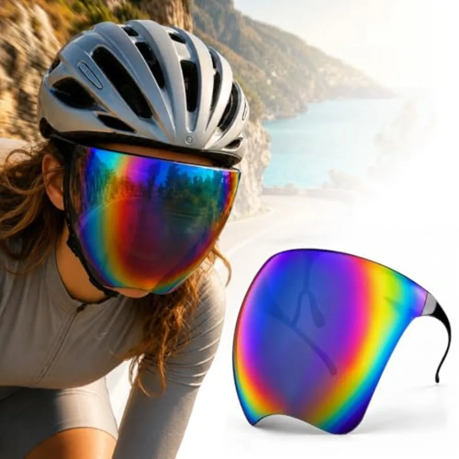 Full Face Visor Protection, Wraparound Sun Protection Face Shield for Men and Women, Spray/Dust-Proof Mirror Glasses w/Removabl
Full Face Visor Protection, Wraparound Sun Protection Face Shield for Men and Women, Spray/Dust-Proof Mirror Glasses w/Removabl
