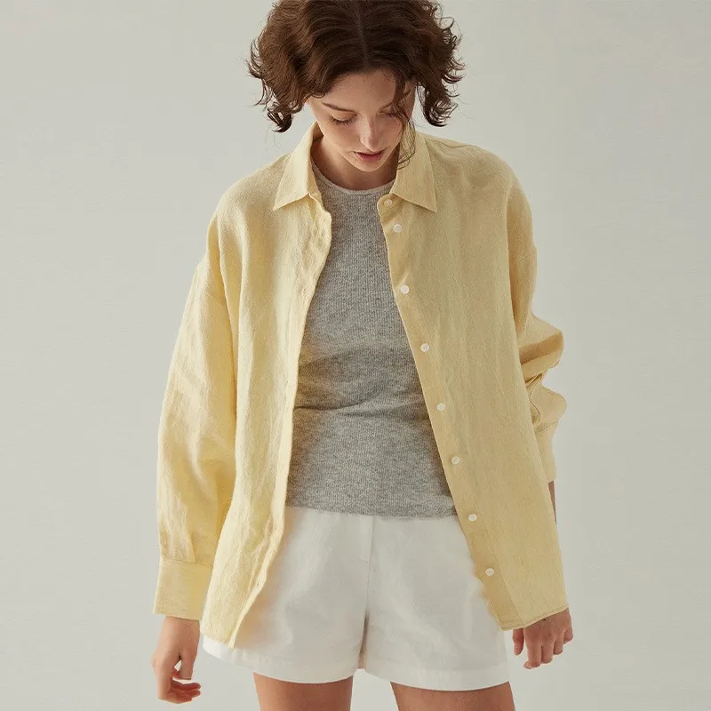 Johnature New Casual Simple Linen Side Slit Shirt Women French Casual Loose Top Spring Summer 2025 New Loose Shirts
Johnature New Casual Simple Linen Side Slit Shirt Women French Casual Loose Top Spring Summer 2025 New Loose Shirts