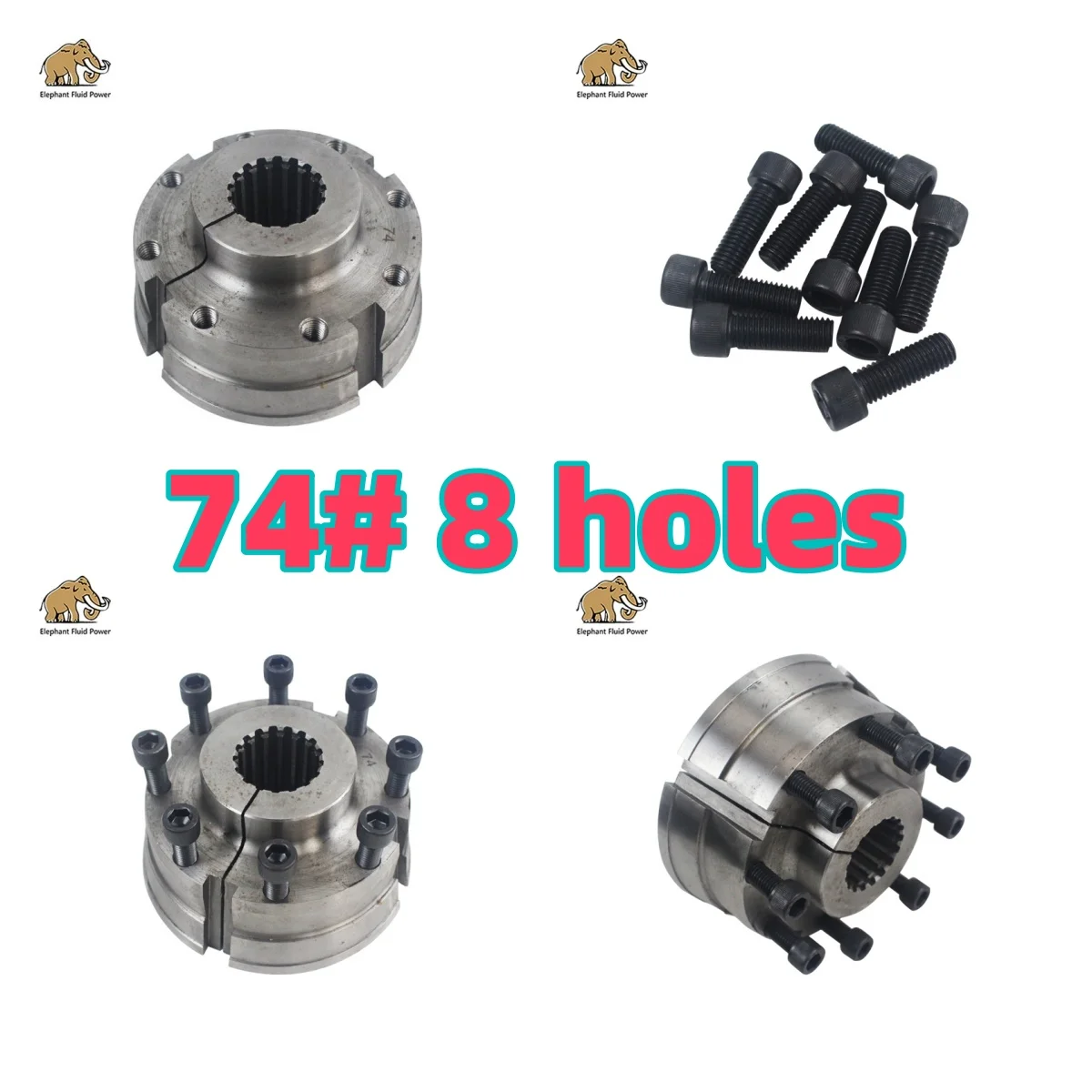 OEM Standard Gear Flexible Coupling Rubber Spline 74# 8 holes 17T 170*47*42*84 small shaft 3-485
OEM Standard Gear Flexible Coupling Rubber Spline 74# 8 holes 17T 170*47*42*84 small shaft 3-485