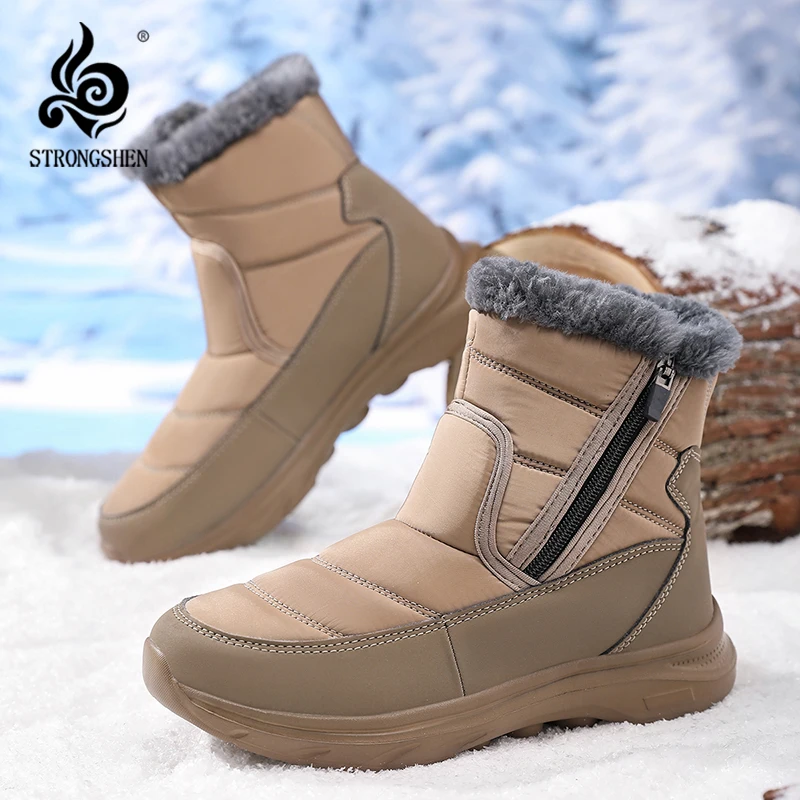 Women Snow Boots Comfortable Waterproof Women Shoes Zipper Shoes Men Slip On Soft Fur Women's Winter Ankle Boots Botas Mujer
Women Snow Boots Comfortable Waterproof Women Shoes Zipper Shoes Men Slip On Soft Fur Women's Winter Ankle Boots Botas Mujer