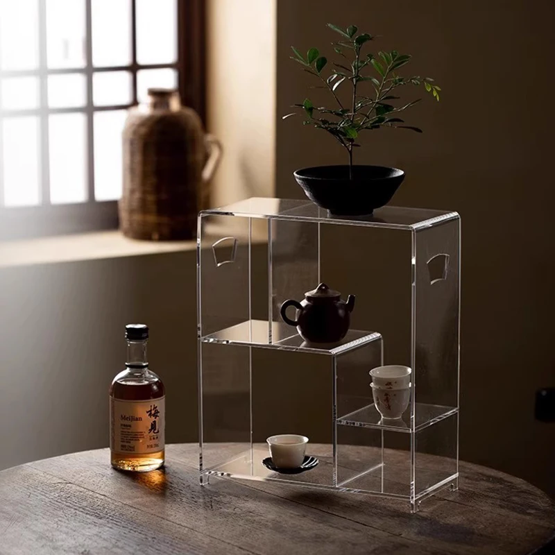 Light luxury acrylic cup holder, tea set display stand, home Chinese art teapot storage
Light luxury acrylic cup holder, tea set display stand, home Chinese art teapot storage