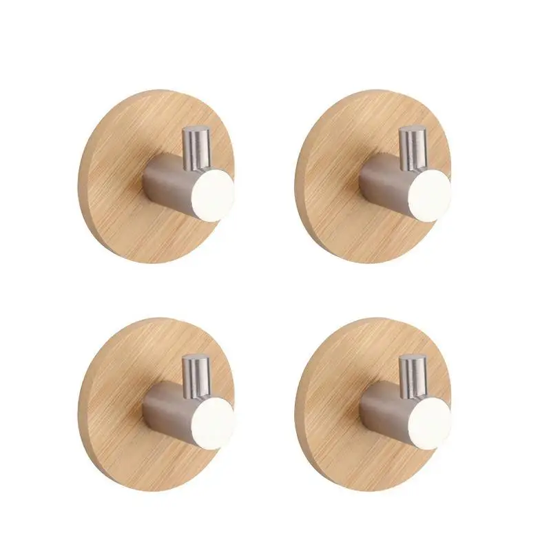 Bamboo Adhesive Wall Hooks Stainless Steel Strong Adhesive Hooks for Coat Belt Keys and Headset In The Home Kitchen Decor
Bamboo Adhesive Wall Hooks Stainless Steel Strong Adhesive Hooks for Coat Belt Keys and Headset In The Home Kitchen Decor