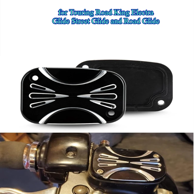 Clutch Master Cylinder Covers Front Brake Master Fluid Reservoir for Touring Road King Electra Glide Street Glide and Road Glide
Clutch Master Cylinder Covers Front Brake Master Fluid Reservoir for Touring Road King Electra Glide Street Glide and Road Glide