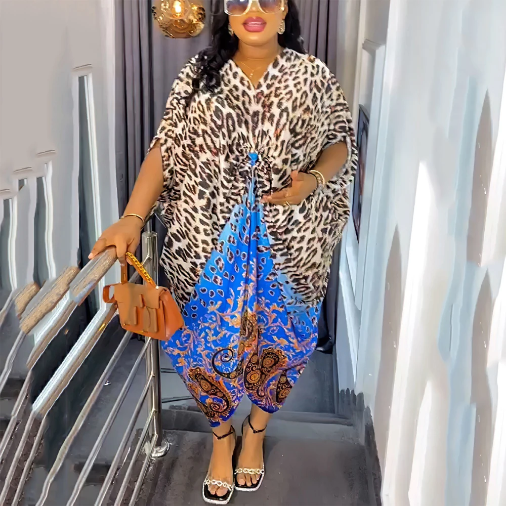 Elegant African Ladies Loose Dresses for Women V Neck Short Sleeve Straight Ankle Length Female Birthday Party Dinner Vestidos
Elegant African Ladies Loose Dresses for Women V Neck Short Sleeve Straight Ankle Length Female Birthday Party Dinner Vestidos