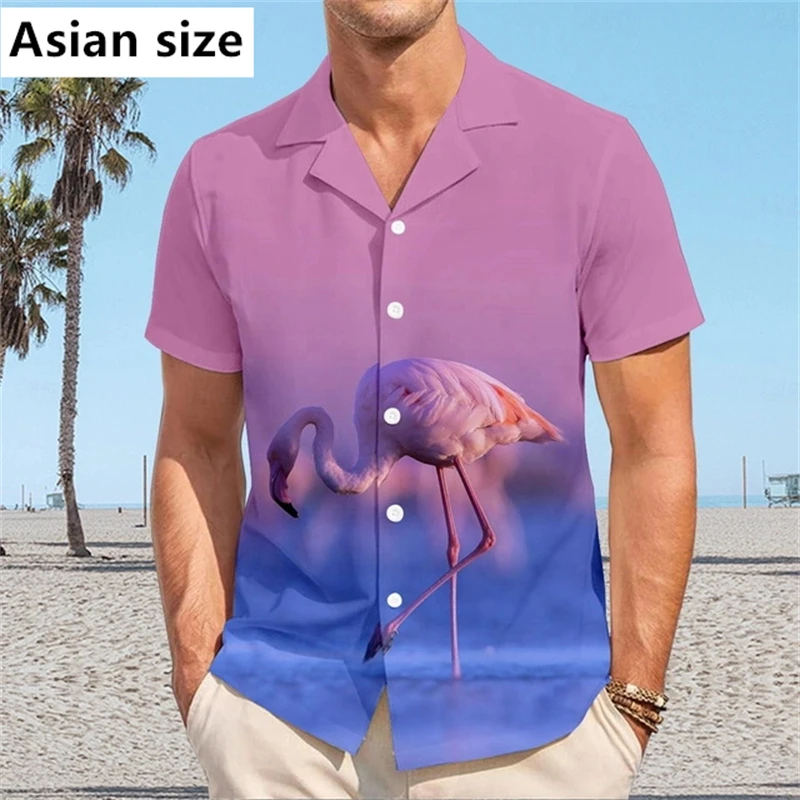 3D Printed Flamingo Graphic Hawaiian Shirt For Men Women Aloha Shirts Summer Fashion Vacation Short Sleeve Tops New Y2k Blouse 
3D Printed Flamingo Graphic Hawaiian Shirt For Men Women Aloha Shirts Summer Fashion Vacation Short Sleeve Tops New Y2k Blouse