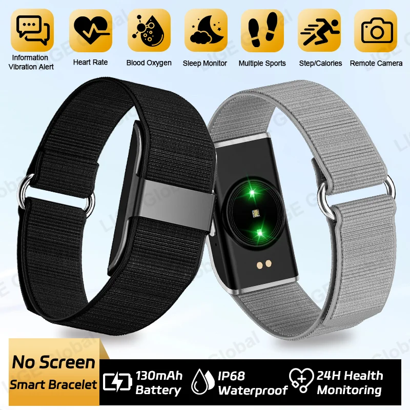 LIGE Smartwatch Men Women Fitness Smart Bracelet Sports Band Heart Rate Blood Oxygen Monitor IP68 Waterproof No Screen Watches
LIGE Smartwatch Men Women Fitness Smart Bracelet Sports Band Heart Rate Blood Oxygen Monitor IP68 Waterproof No Screen Watches