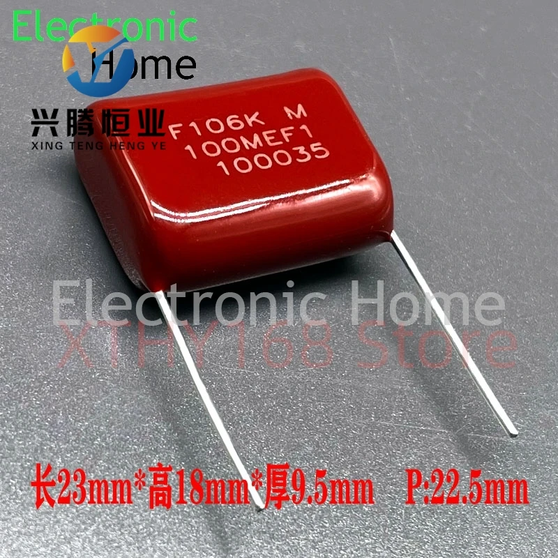 10 шт./лот MPP CBB металлизация 106 10 мкФ 10,0 мкФ 63 В 100 В полипропиленовый пленочный конденсатор P22 мм 23x18x9,5 мм 100 В 106 К
10 шт./лот MPP CBB металлизация 106 10 мкФ 10,0 мкФ 63 В 100 В полипропиленовый пленочный конденсатор P22 мм 23x18x9,5 мм 100 В 106 К