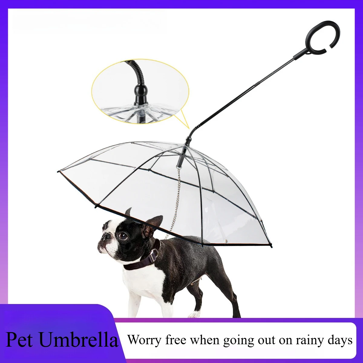 Pet Dog Umbrella Small Dogs Clear Umbrella Leash Rainproof Waterproof Doggy Walking Rain Umbrella Adjustable Leash Dog Supplies
Pet Dog Umbrella Small Dogs Clear Umbrella Leash Rainproof Waterproof Doggy Walking Rain Umbrella Adjustable Leash Dog Supplies