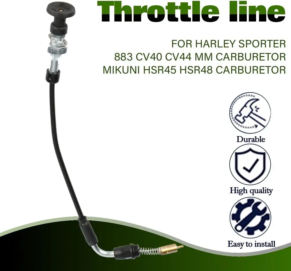 Carburetor choke cable is fit for MIKUNI HSR42 HSR45 HSR48 fit for Harley Davidson HD HSR CV Rep 640-12001 426232 990-662-002 N1
Carburetor choke cable is fit for MIKUNI HSR42 HSR45 HSR48 fit for Harley Davidson HD HSR CV Rep 640-12001 426232 990-662-002 N1