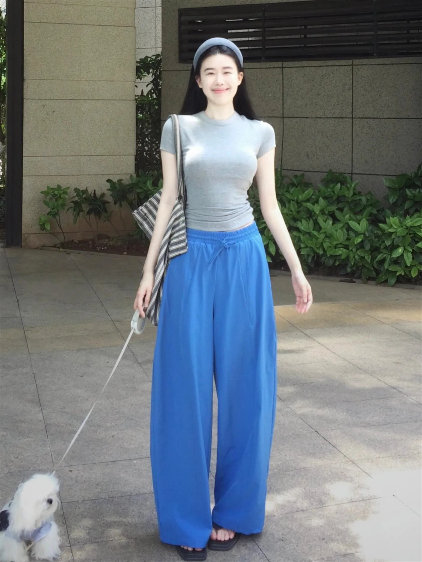 American Street Style Blue Knife Casual Pants Women Summer Loose Slim Tall Extended Workwear Wide Leg Trousers
American Street Style Blue Knife Casual Pants Women Summer Loose Slim Tall Extended Workwear Wide Leg Trousers