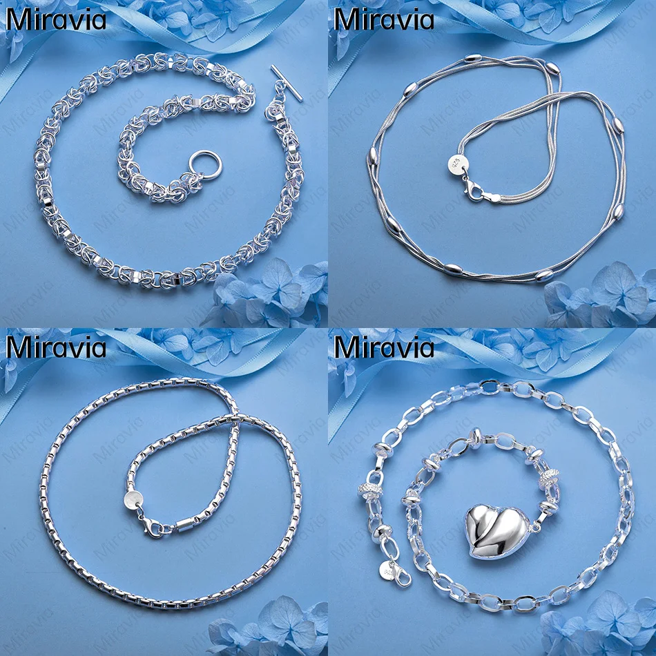 Miravia 925 Sterling Silver Three-Line Snake Chain String Oval Hollow Ball Necklace Fashionable Commuter Ladies Gift Jewelry
Miravia 925 Sterling Silver Three-Line Snake Chain String Oval Hollow Ball Necklace Fashionable Commuter Ladies Gift Jewelry