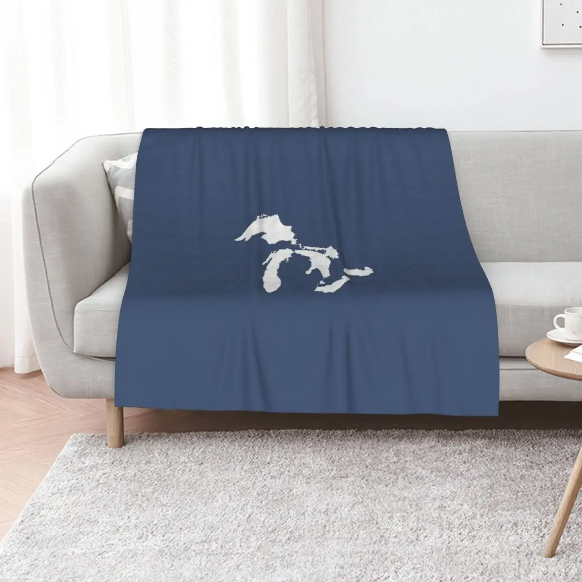 Great Lakes Outline - White Throw Blanket wednesday Flannel Fabric Luxury Brand Furry Blankets
Great Lakes Outline - White Throw Blanket wednesday Flannel Fabric Luxury Brand Furry Blankets