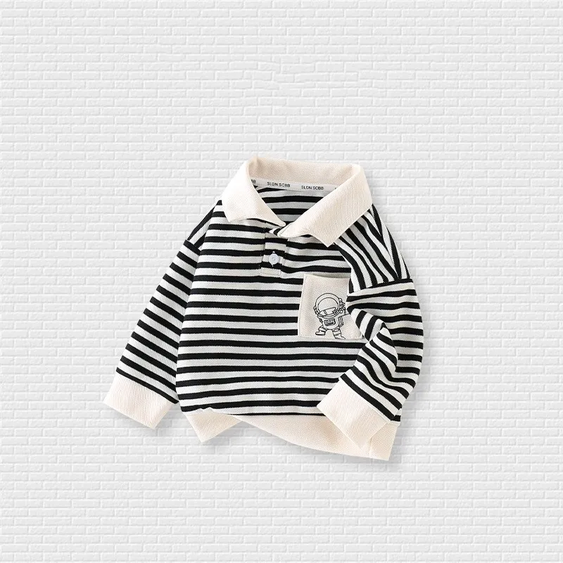 Children's Hoodie 2023 Autumn New Fashion Korean Version Turn-collar Boy Striped Long-sleeved Polo Shirt Cotton Autumn
Children's Hoodie 2023 Autumn New Fashion Korean Version Turn-collar Boy Striped Long-sleeved Polo Shirt Cotton Autumn