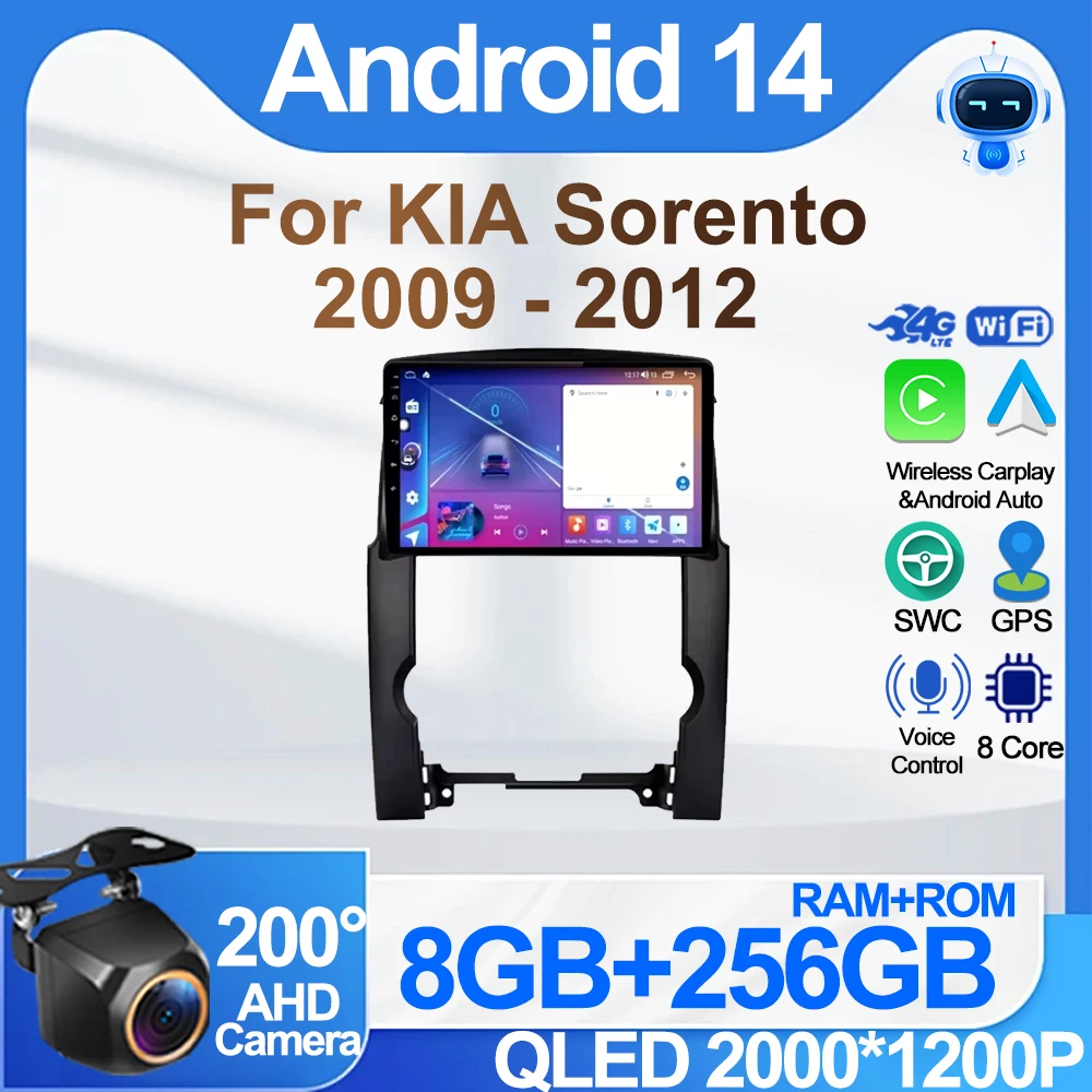 Car Android For KIA Sorento 2009 - 2012 Car Radio 2 din Multimedia Video Player Carplay GPS Navigation Wireless Android Auto 5G
Car Android For KIA Sorento 2009 - 2012 Car Radio 2 din Multimedia Video Player Carplay GPS Navigation Wireless Android Auto 5G