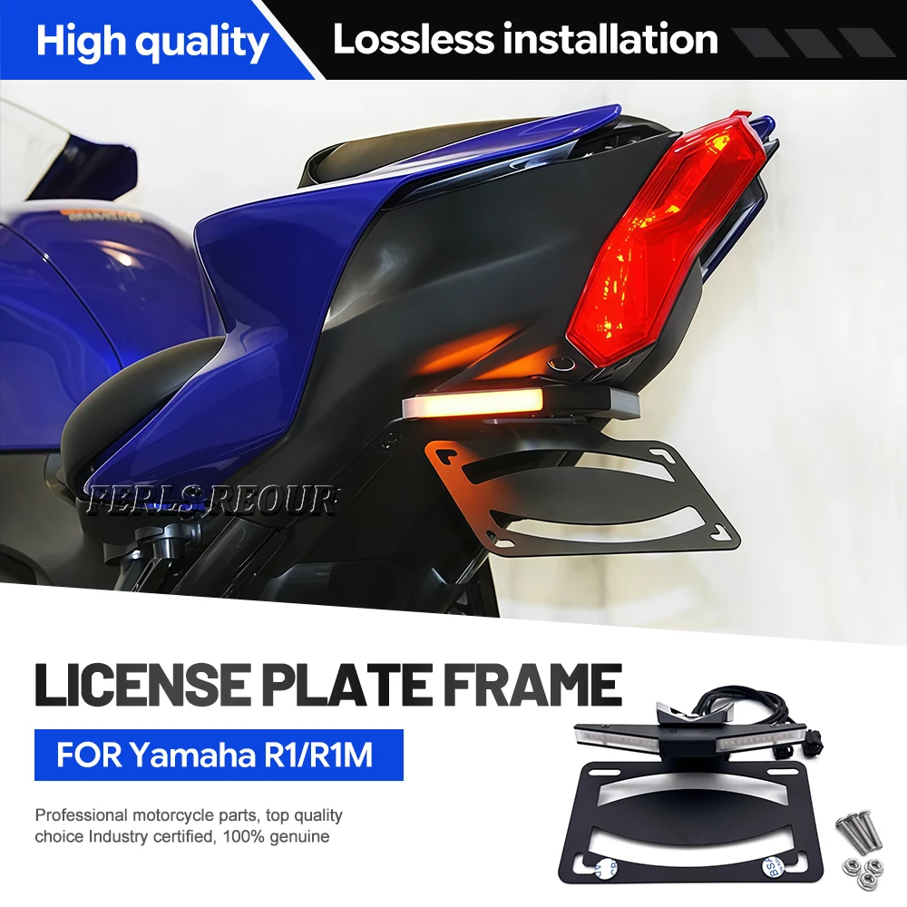 For Yamaha YZF-R1 R1M 2015-2025 Motorcycle Accessories Tail Eliminator Kit License Plate Holder Bracket Frame with Light
For Yamaha YZF-R1 R1M 2015-2025 Motorcycle Accessories Tail Eliminator Kit License Plate Holder Bracket Frame with Light