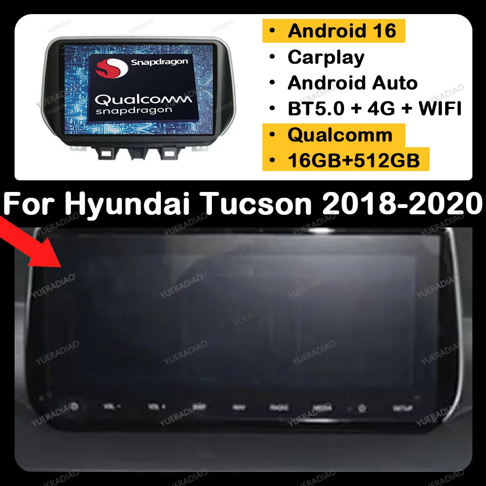 Android 16 Car Radio For Hyundai Tucson IX35 2018 - 2020 Multimedia Stereo Video Player 4G WIFI Qualcomm GPS NAVI 2DIN QLED BT
Android 16 Car Radio For Hyundai Tucson IX35 2018 - 2020 Multimedia Stereo Video Player 4G WIFI Qualcomm GPS NAVI 2DIN QLED BT