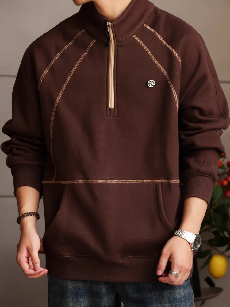 Men's Thiened Fce Lined Hoodie Sweatirt Zipper Closure Stand Collar Casual Streetwear Autumn Winter Faionable Top
Men's Thiened Fce Lined Hoodie Sweatirt Zipper Closure Stand Collar Casual Streetwear Autumn Winter Faionable Top