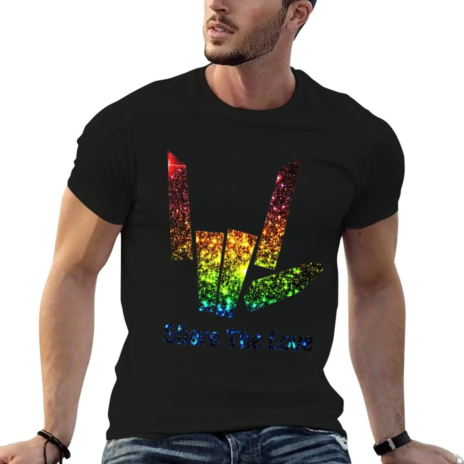 Share The Love Glow T-Shirt t shirts with prints man t shirt cotton T-Shirt 
Share The Love Glow T-Shirt t shirts with prints man t shirt cotton T-Shirt