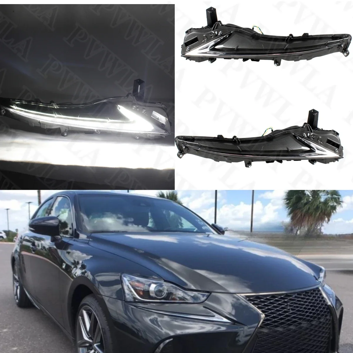 Front LED DRL Fog Daytime Running Lights Lamp 81620-53060 81610-53060 For Lexus IS350 IS300 2017 2018 2019 2020
Front LED DRL Fog Daytime Running Lights Lamp 81620-53060 81610-53060 For Lexus IS350 IS300 2017 2018 2019 2020