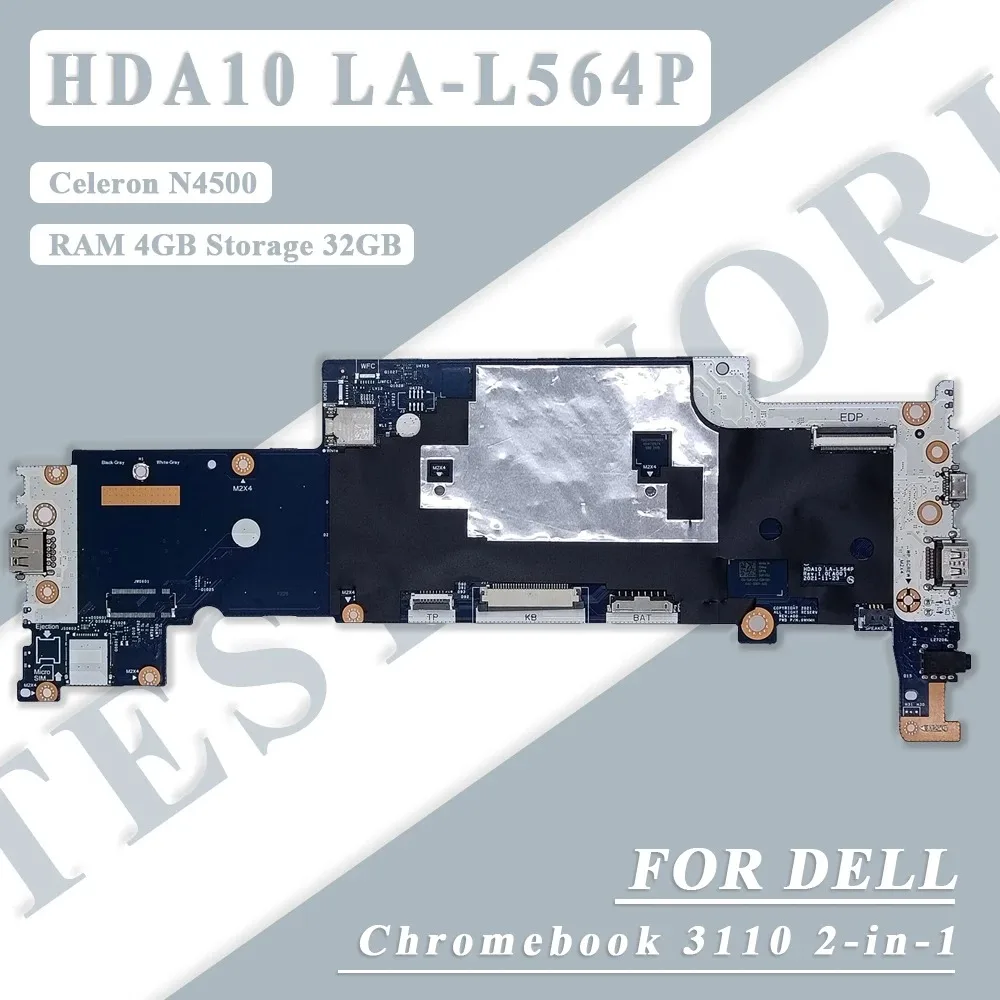 Материнская плата для ноутбука 2-в-1 для Dell Chromebook 3110 с Celeron N4500 RAM, 4 ГБ, память 32 ГБ CN-0N4P1Y HDA10 LA-L564P
Материнская плата для ноутбука 2-в-1 для Dell Chromebook 3110 с Celeron N4500 RAM, 4 ГБ, память 32 ГБ CN-0N4P1Y HDA10 LA-L564P