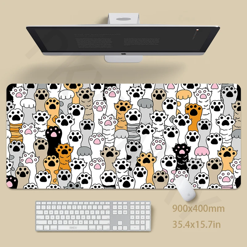 Cute Cat Mouse Pad 40x90cm Gamer Desk Mat Big Gaming Mousepad XXL Mouse Mat Large Keyboard Mat Desk Pad For Computer Mousepads
Cute Cat Mouse Pad 40x90cm Gamer Desk Mat Big Gaming Mousepad XXL Mouse Mat Large Keyboard Mat Desk Pad For Computer Mousepads