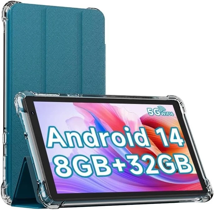 Android 14 Tablet with Case, 7 Inch 8GB RAM+32GB ROM/ 1TB Expandable Computer, 5MP Camera Tablets, 1.6Ghz Quad-core Processor, 3000mAH Battery Tablet PC, 5G WiFi, Games 7'' Android Laptop Blue
Android 14 Tablet with Case, 7 Inch 8GB RAM+32GB ROM/ 1TB Expandable Computer, 5MP Camera Tablets, 1.6Ghz Quad-core Processor, 3000mAH Battery Tablet PC, 5G WiFi, Games 7'' Android Laptop Blue