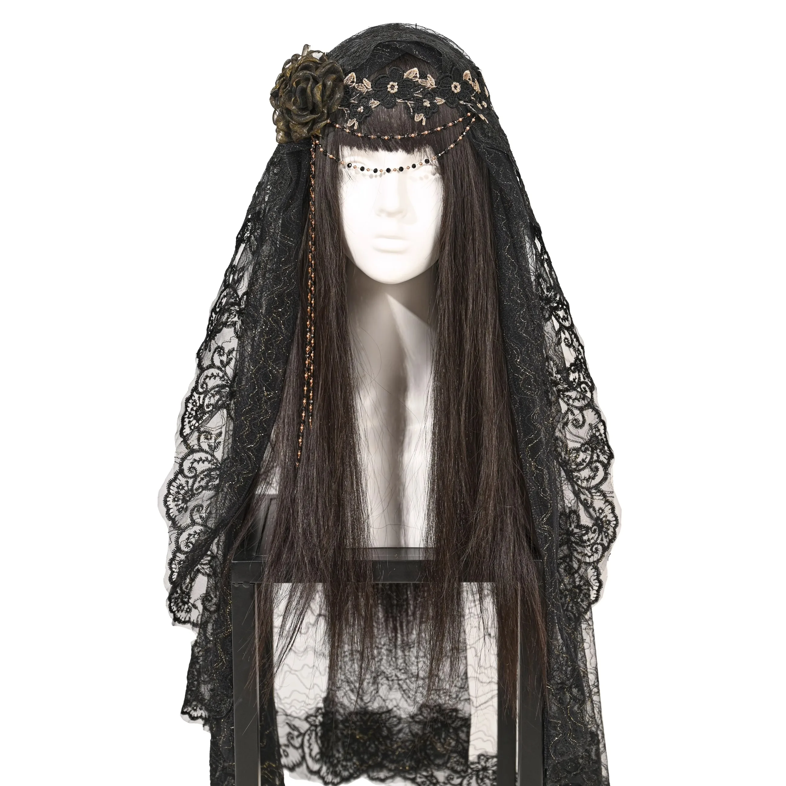 Halloween Black Lace Headwear Ghost Bride Dark Witch Nun Princess Gothic Accessories Vintage Medieval Cosplay Veil
Halloween Black Lace Headwear Ghost Bride Dark Witch Nun Princess Gothic Accessories Vintage Medieval Cosplay Veil