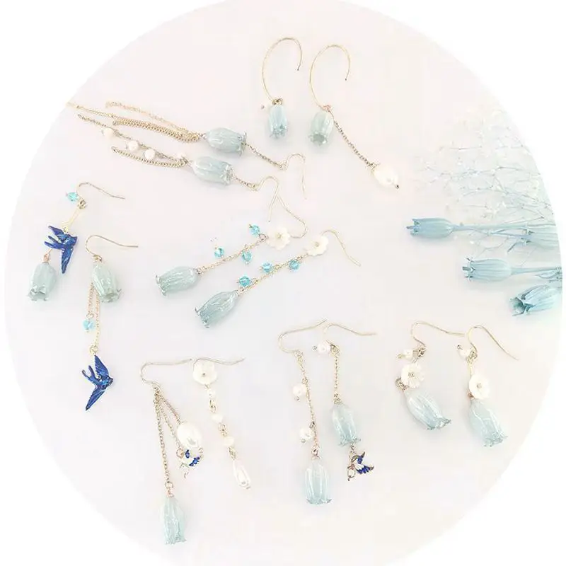 Trendy Blue Color Flower Earrings for Women Girls Immortal Pearl Lily of The Valley Shaped Fashion Tassel Jewelry Ear Clip Gifts
Trendy Blue Color Flower Earrings for Women Girls Immortal Pearl Lily of The Valley Shaped Fashion Tassel Jewelry Ear Clip Gifts