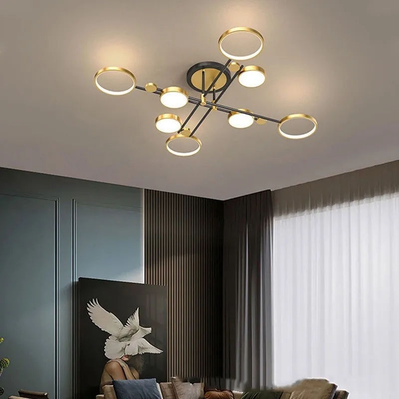 Nordic Cross Ring Design Led Ceiling Chandeliers Dimmable for Living Dining Room Coffee Tables Bedroom Hanging Light Fixture
Nordic Cross Ring Design Led Ceiling Chandeliers Dimmable for Living Dining Room Coffee Tables Bedroom Hanging Light Fixture