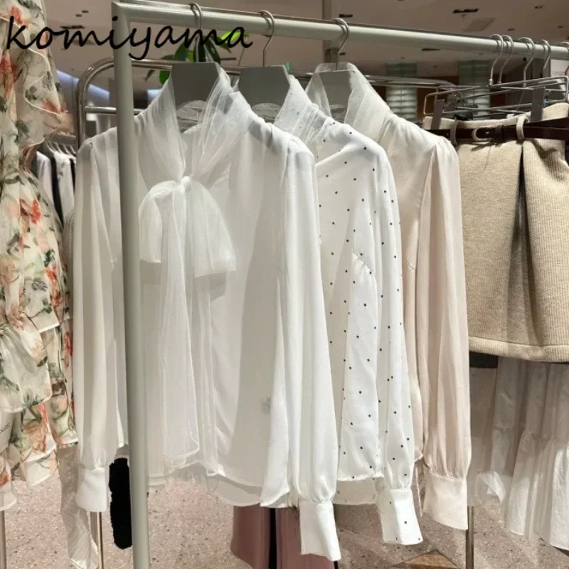 Elegant Big Bow Blusas Mujer Long Sleeve Shirts & Blouses Woman 2025 New Clothing V-neck Camisas Japan Style Sweet Ropa
Elegant Big Bow Blusas Mujer Long Sleeve Shirts & Blouses Woman 2025 New Clothing V-neck Camisas Japan Style Sweet Ropa