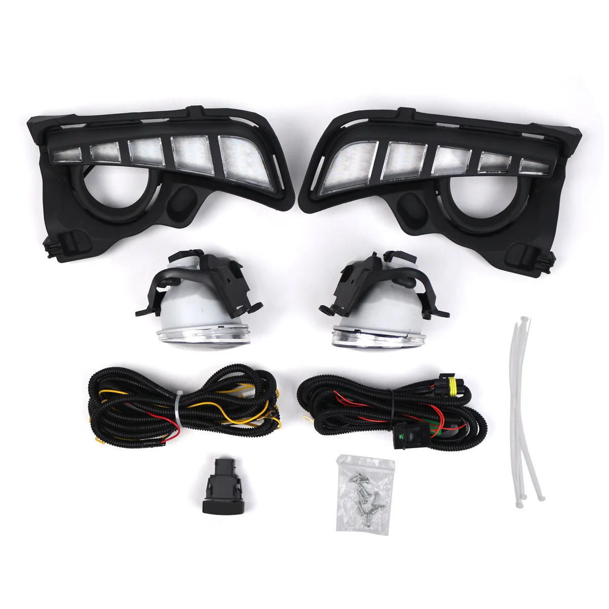 Applicable To Toyota Highlander 2017-2019 Lower Mesh Belt Fog Light Lens Light LED Daytime Running Light Set 520300E040
Applicable To Toyota Highlander 2017-2019 Lower Mesh Belt Fog Light Lens Light LED Daytime Running Light Set 520300E040