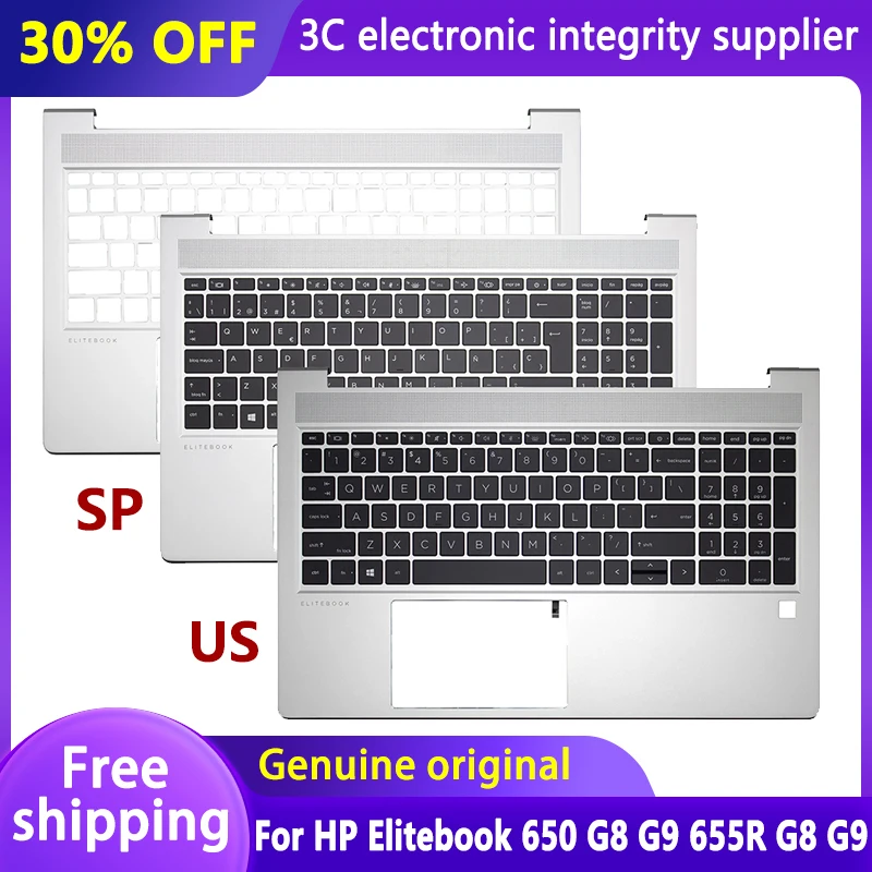 New Original US/SP Keyboard for HP Elitebook 650 G8 G9 655R G8 G9 Laptop Palmrest Upper Cover with Backlit Top Case Replacement
New Original US/SP Keyboard for HP Elitebook 650 G8 G9 655R G8 G9 Laptop Palmrest Upper Cover with Backlit Top Case Replacement