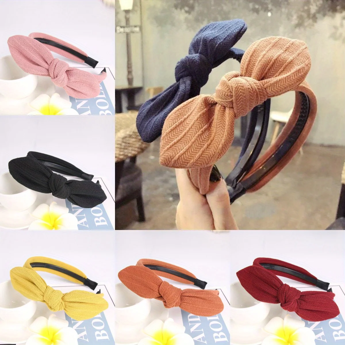 Women's Knitted Headband with Side Knot Bow Design Spring Summer Casual Hair Band for Daily Outdoor Fashion Hair Accessories
Women's Knitted Headband with Side Knot Bow Design Spring Summer Casual Hair Band for Daily Outdoor Fashion Hair Accessories